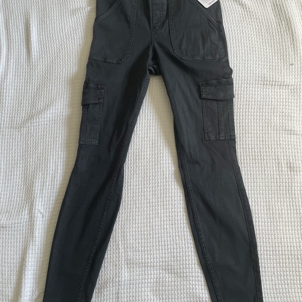 Spanx Black Cargo Pants Brand New